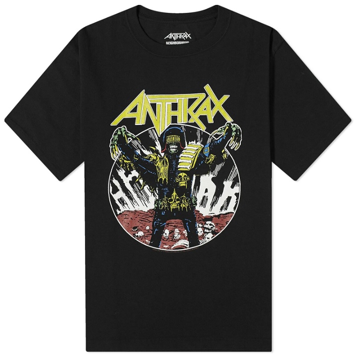 Photo: Neighborhood Men's Anthrax Judge Death T-Shirt in Black
