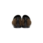 Gucci Brown Velvet GG New Jordaan Loafers