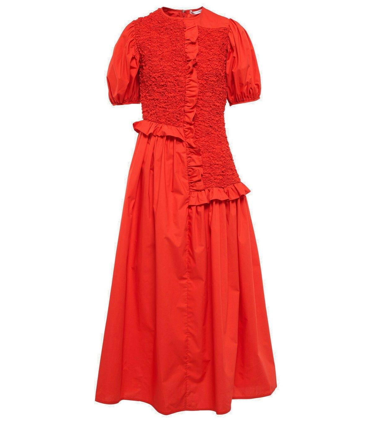 【Cecilie Bahnsen】 Carrie ruffle-trimmedポプリントップ Cecilie Bahnsen - Carrie ruffle-trimmed poplin top Cecilie