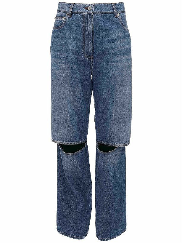 Photo: JW ANDERSON - Cut-out-knee Denim Bootcut Jeans