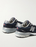 New Balance - 990v3 Suede and Mesh Sneakers - Blue