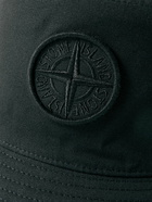 Stone Island - Logo-Appliquéd Cotton-Canvas Bucket Hat - Black