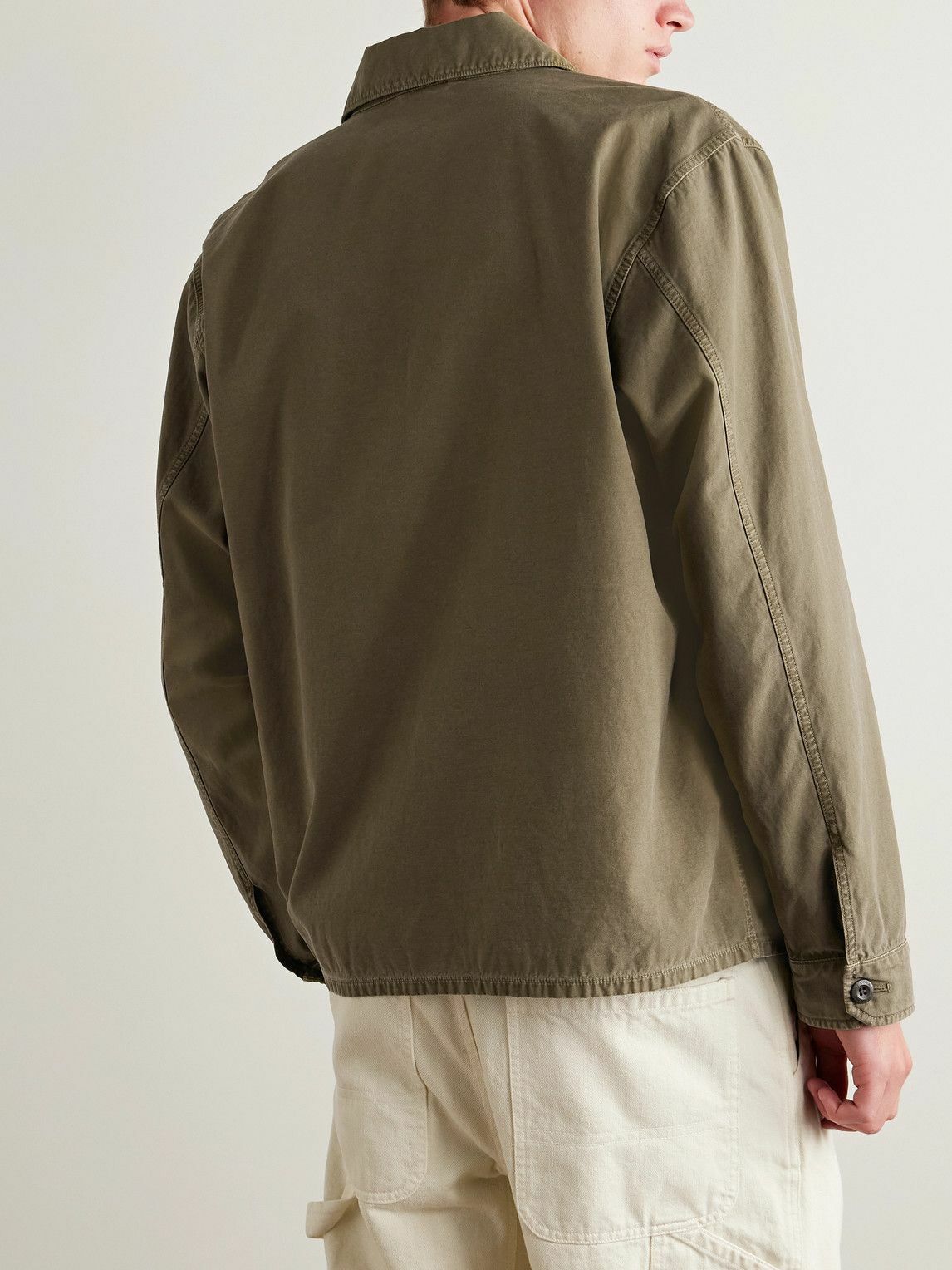 Nili Lotan - Renard Twill Overshirt - Green