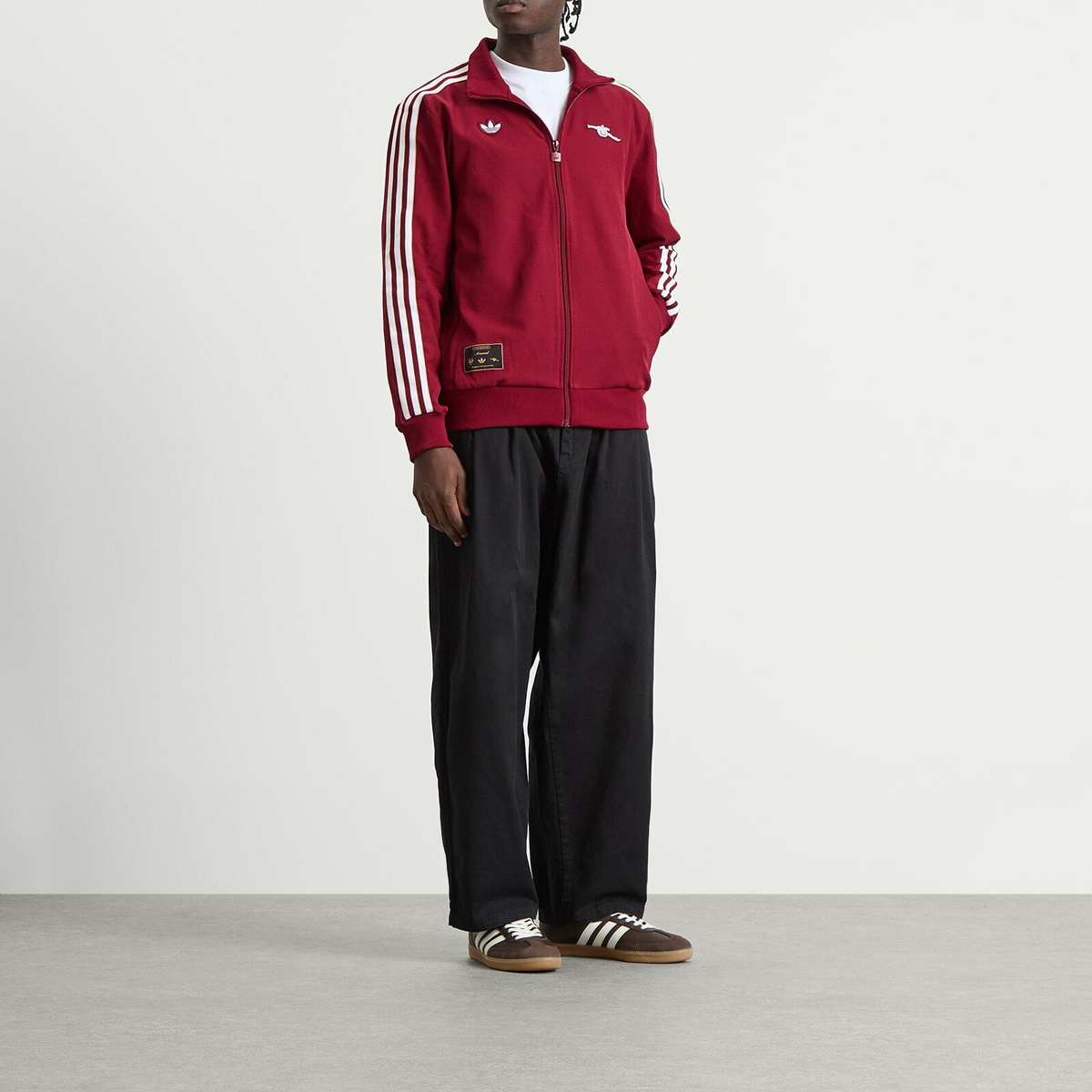 Adidas Men's Arsenal FC Icon Track Top in Team Coll Burgundy