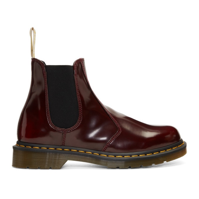 Photo: Dr. Martens Red 2976 Vegan Chelsea Boots