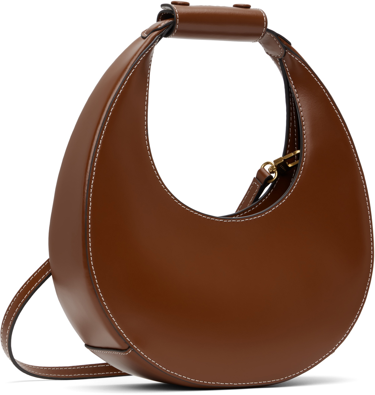 Staud Brown Mini Moon Bag Staud