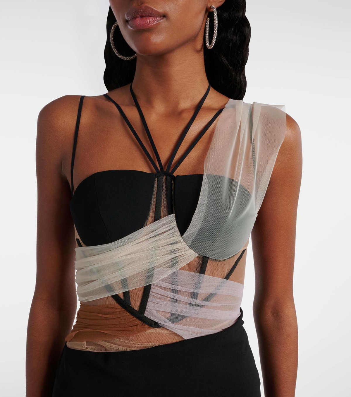 Nensi Dojaka Sacha corset minidress