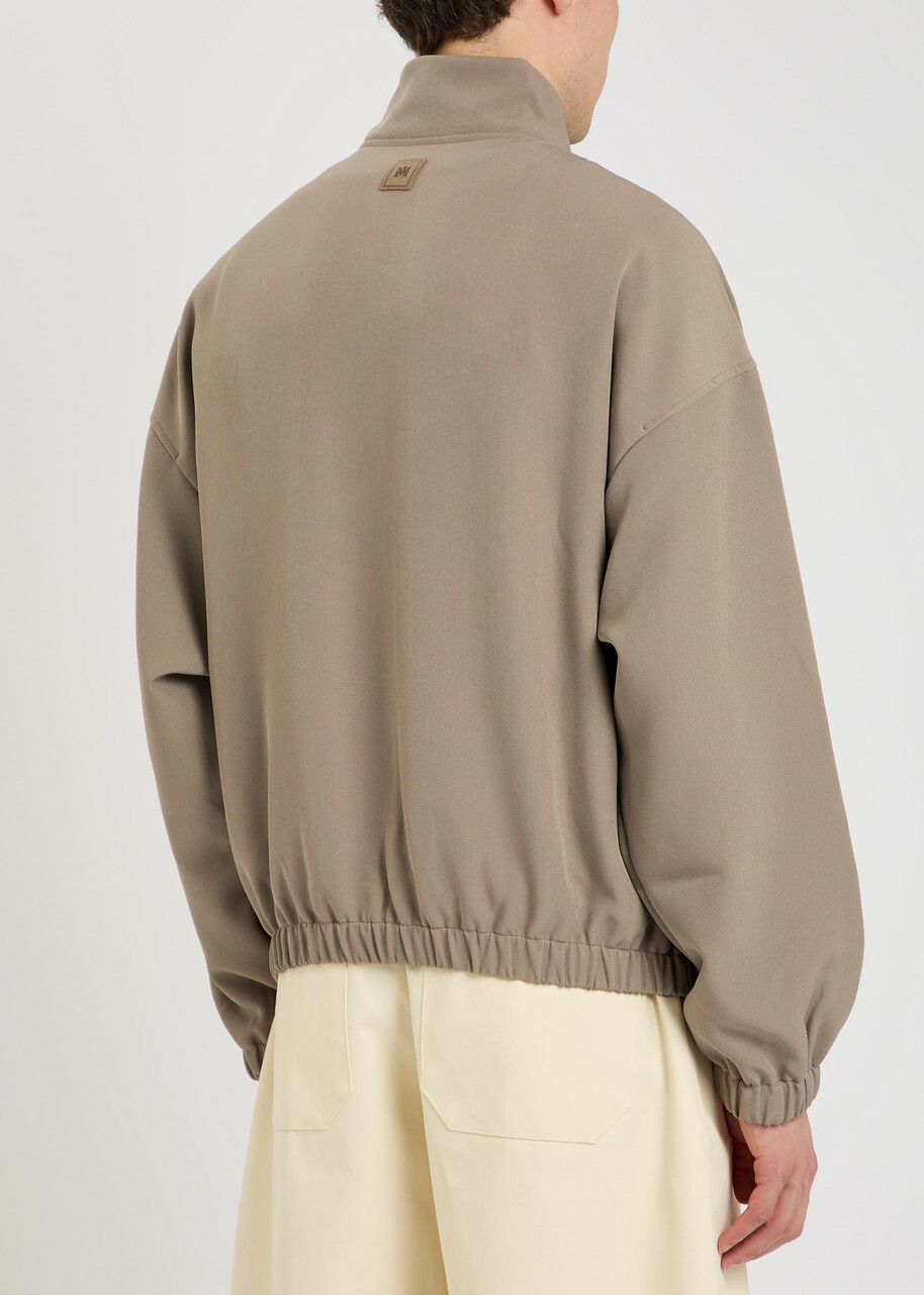 Amiri Logo-appliquéd Cady Track Jacket Sand