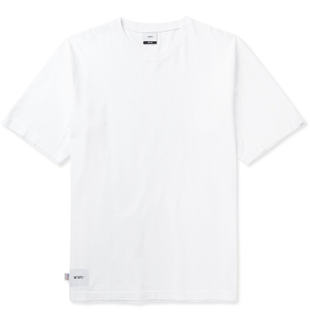 WTAPS - Oversized Logo-Appliquéd Cotton-Jersey T-Shirt - White WTAPS