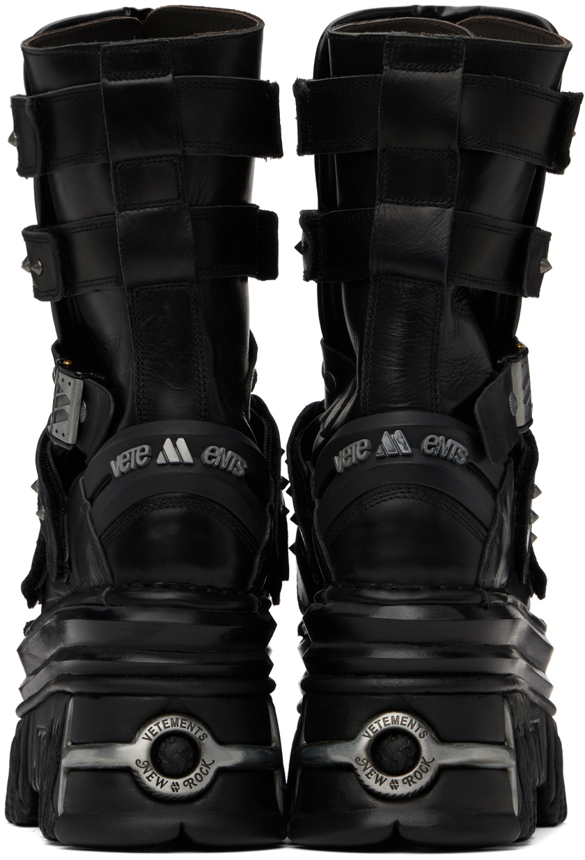 VETEMENTS Black New Rock Edition Gamer Boots