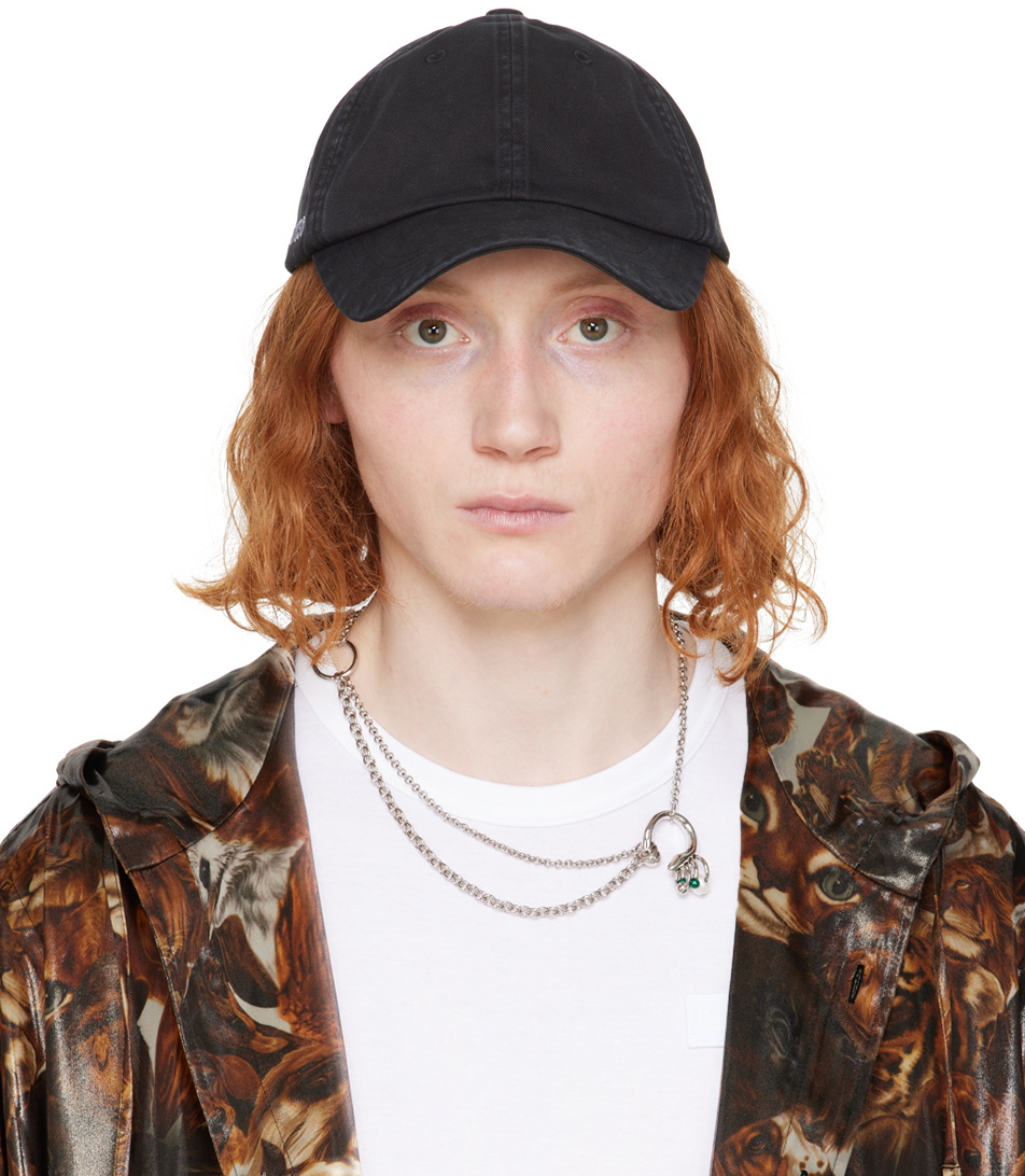 Acne Studios Black Twill Cap Acne Studios
