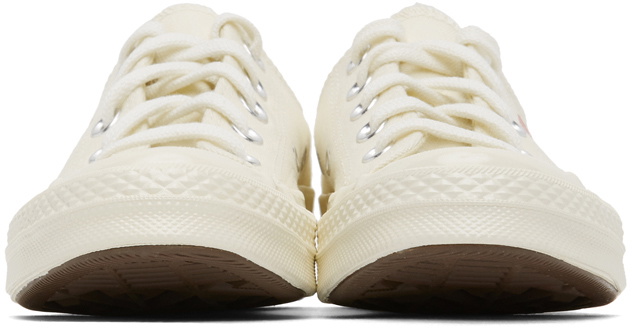 COMME des GARÇONS PLAY Off-White Converse Edition Half Heart Chuck 70 Low Sneakers