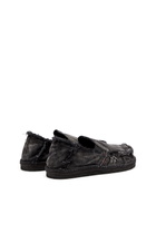 Diesel Espadrille loafers in distressed denim - Lace Ups and Mocassins Mens in Black