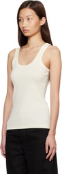 LEMAIRE Off-White Rib Tank Top