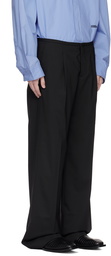 032c Black '032c Office Attire' Wide Leg Suit Trousers