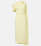 Roksanda Maite caped cloqué midi dress