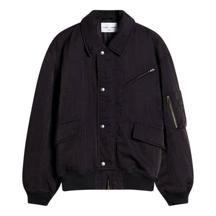 Photo: END. x Samsøe Samsøe Sakenji Bomber Jacket in Washed Black