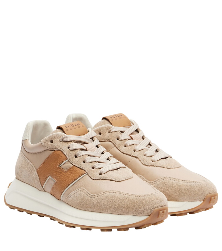 Photo: Hogan H641 leather and suede sneakers
