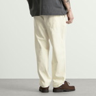Universal Works Men's Slub Drill Dizzy Trousers in Ecru