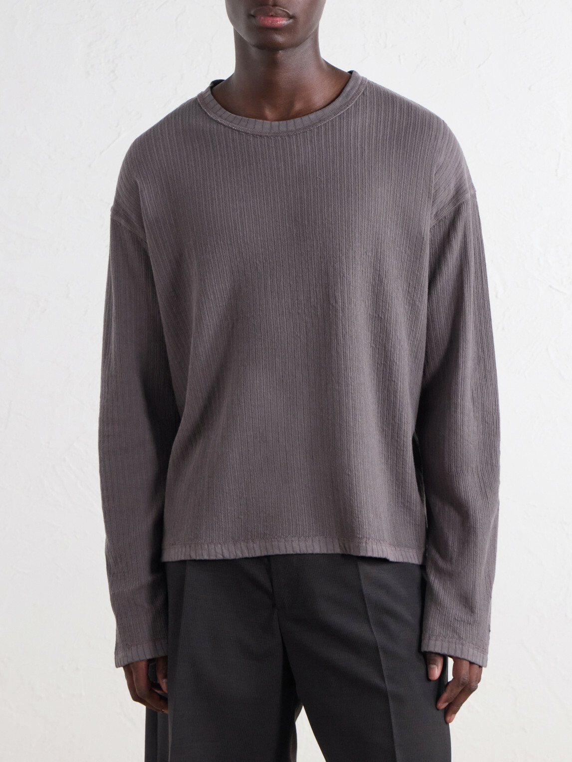 mfpen - Ribbed Organic Cotton Sweater - Gray