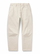Nili Lotan - Emir Straight-Leg Cotton-Blend Twill Trousers - Neutrals