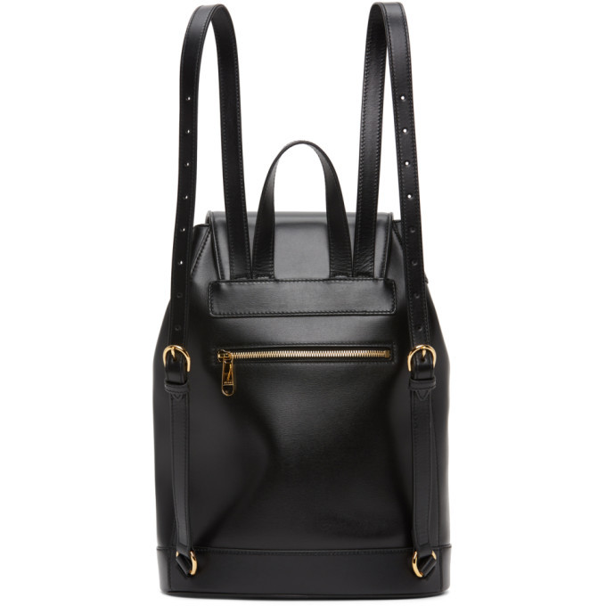 GUCCI Black Horsebit Backpack Gucci Horsebit 1955 medium shoulder bag in black leather  main image 4