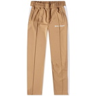 Palm Angels Men's Classic Track Pant in Beige/White