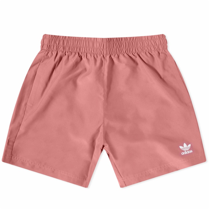 Photo: Adidas Men's Ori Solid Short in Pink Strata/White