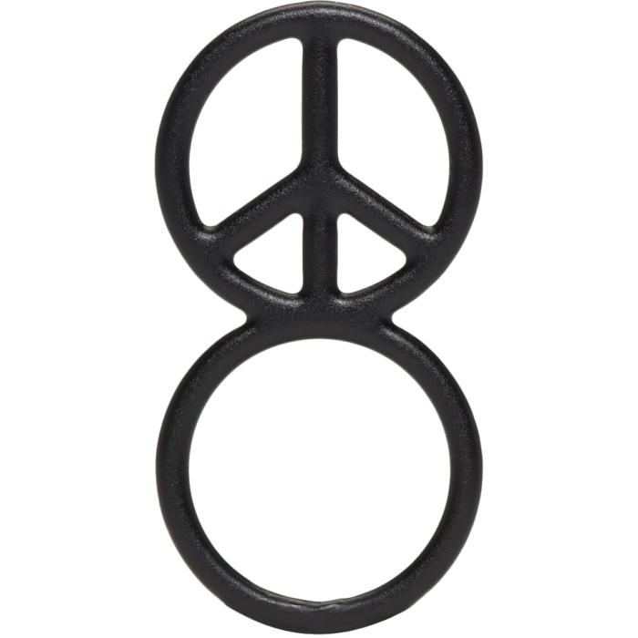 Photo: Haal Black Peace Sign Ring