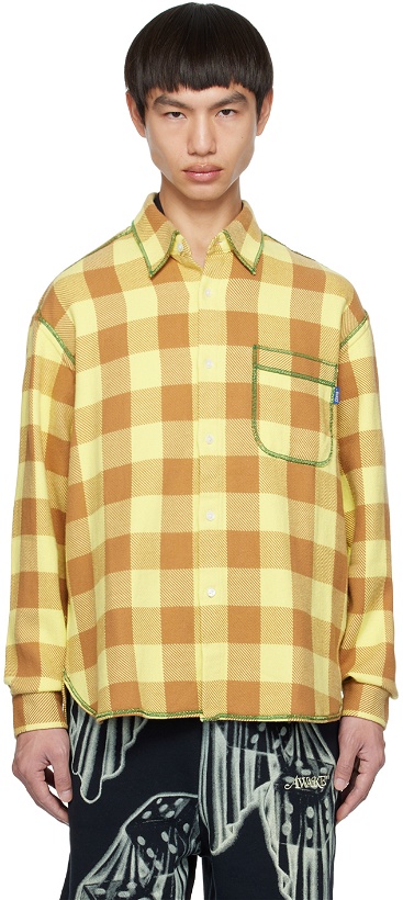 Photo: Awake NY Yellow & Brown Check Shirt