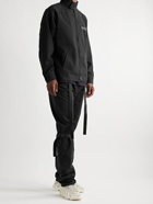 FEAR OF GOD - Shell-Trimmed Cotton-Twill Drawstring Trousers - Black