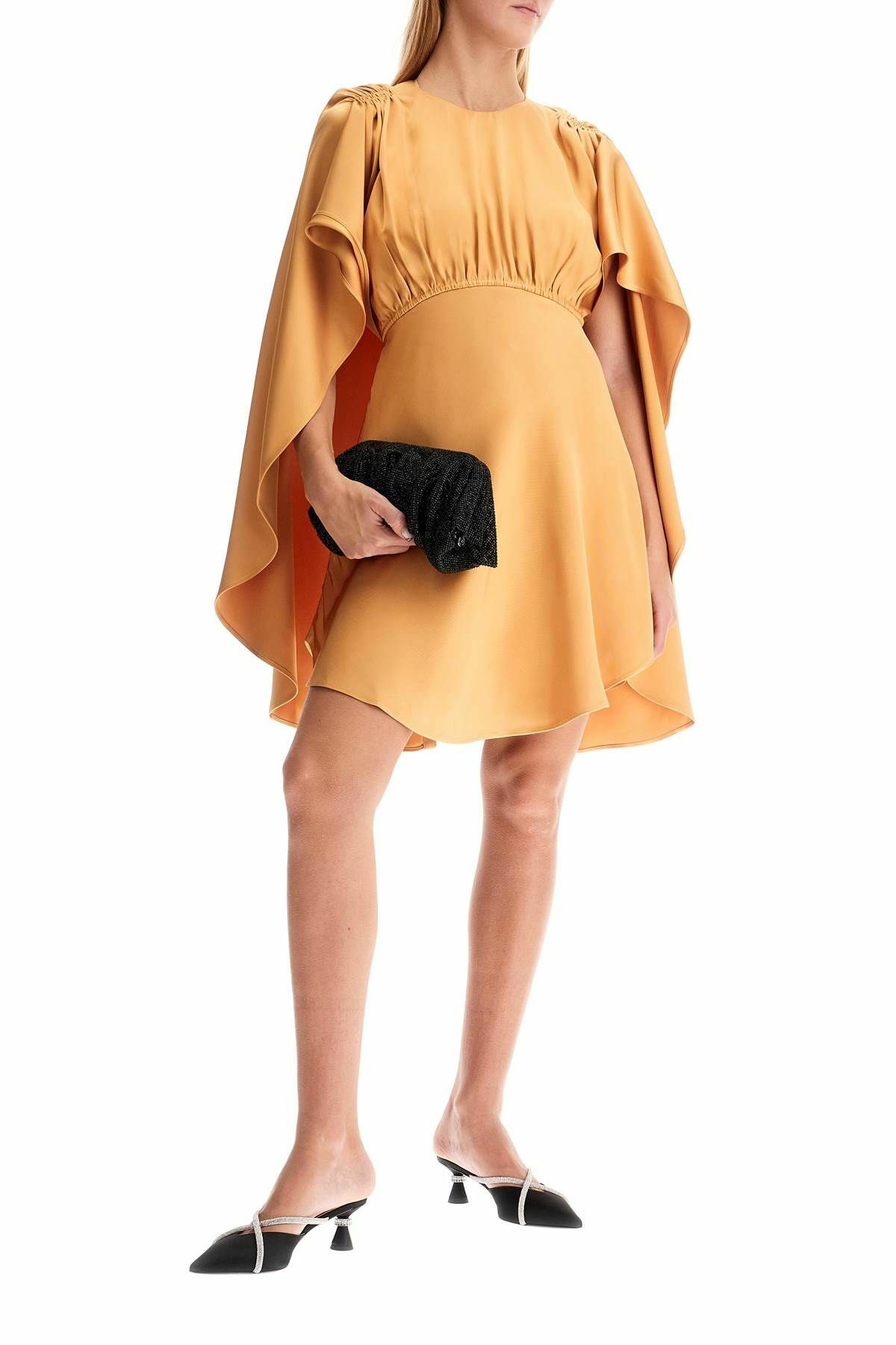 ワンピース ZIMMERMANN Eden Cascading Mini Dress In Illustration Yellow ZIMMERMANN 'eden' mini cape dress Yellow Zimmermann