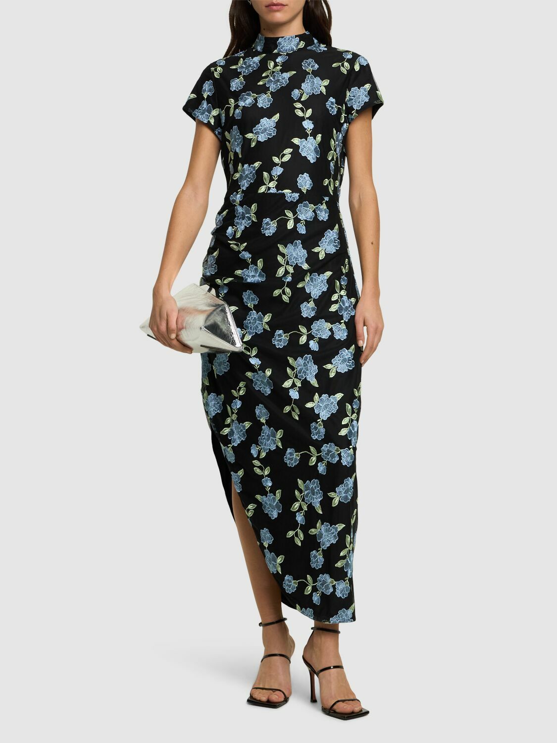 rotate birger christensen asymmetric appliqu midi dress Rotate By Birger Christensen Asymmetric Maxi Dress