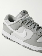 Nike - Dunk Low LX Leather and Suede-Trimmed Drill Sneakers - Gray