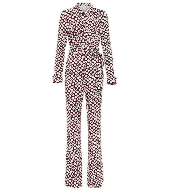 Photo: Diane von Furstenberg Michele printed belted jumpsuit