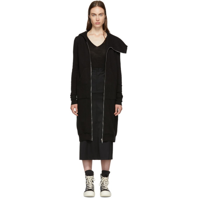 Photo: Rick Owens Drkshdw Black Long Mountain Hoodie