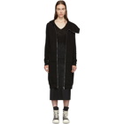 Rick Owens Drkshdw Black Long Mountain Hoodie