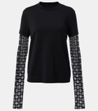 Givenchy Monogram 72 Glitter layered cotton T-shirt