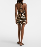 Pucci Marmo silk satin miniskirt