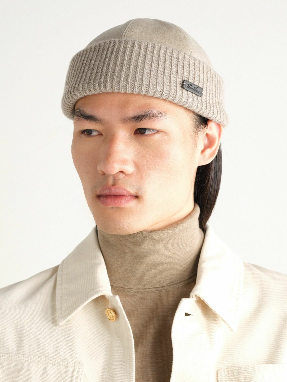 Loro Piana - Logo-Appliquéd Storm System® Cashmere Beanie - Gray