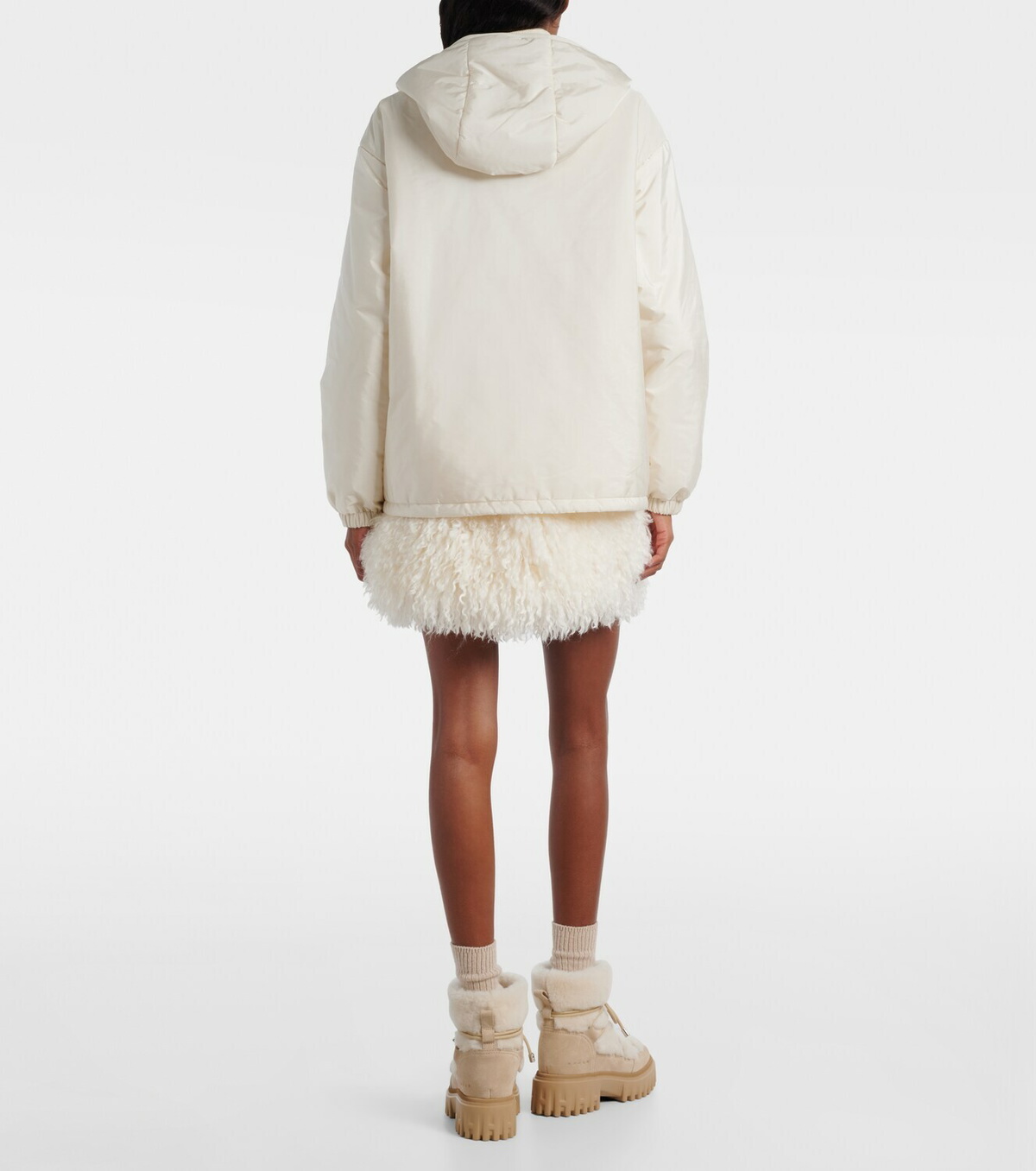 Moncler Paneled zip-up hoodie