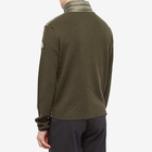 Moncler Men's Knit Down Cardigan in Green