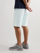 C.P. Company - Straight-Leg Logo-Print Cotton-Jersey Drawstring Shorts - Blue