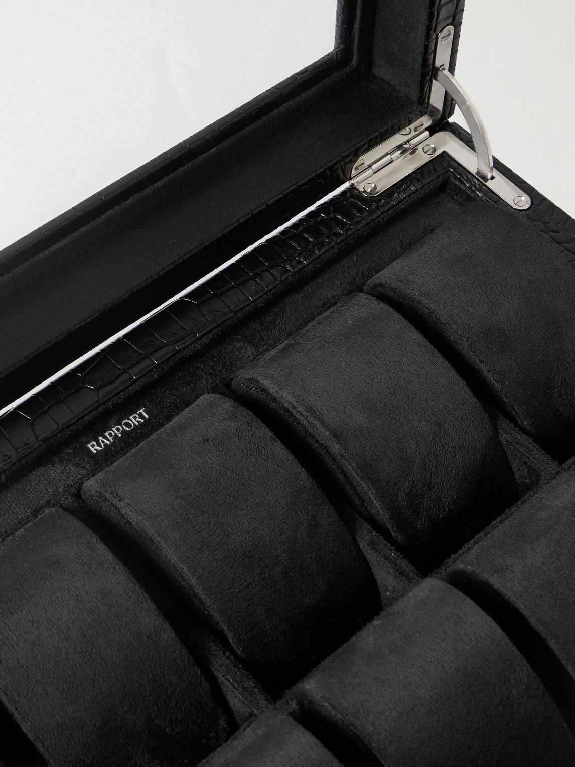 Rapport London - 10-Piece Croc-Effect Leather Watch Box
