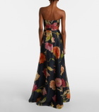 Carolina Herrera Floral silk gown