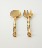 Natalia Criado Gold-plated 2-piece utensils set