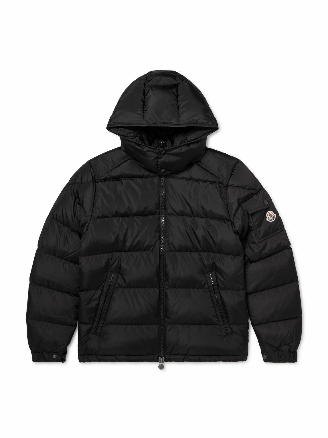 MONCLER Tarentaise Quilted Virgin Wool-Flannel Hooded Down