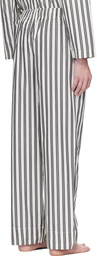 Tekla Off-White Striped Pyjama Pants