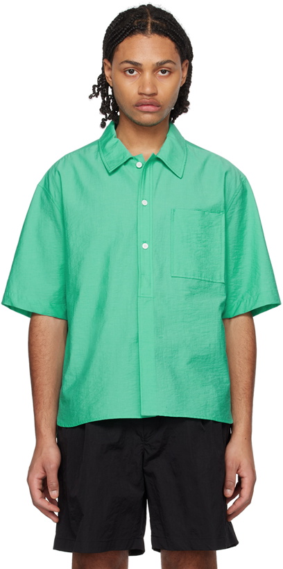 Photo: Solid Homme Green Pocket Shirt