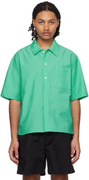 Solid Homme Green Pocket Shirt